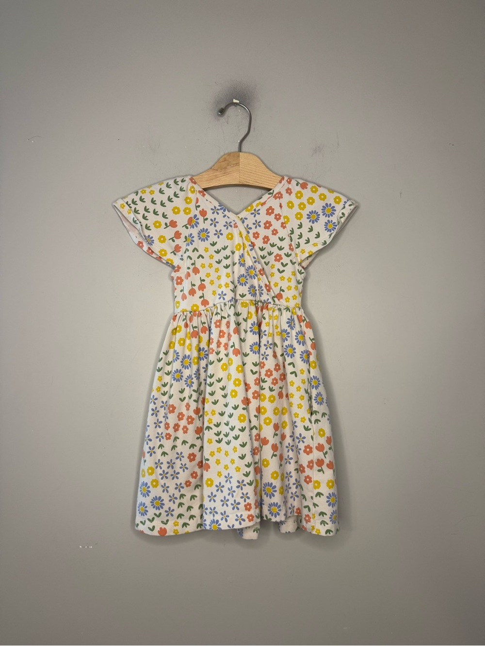 $20‎ ADD ON hanna andersson cream floral print dress 4Y mini boden zara h&m